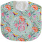 Exquisite Chintz New Baby Bib - Closed and Folded