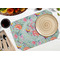 Exquisite Chintz Octagon Placemat - Single front (LIFESTYLE) Flatlay