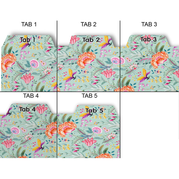 Exquisite Chintz Page Dividers - Set of 5 - Approval