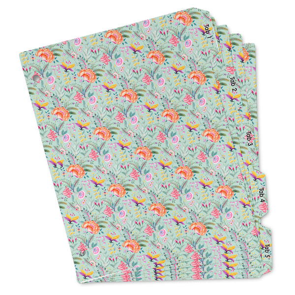 Custom Exquisite Chintz Binder Tab Divider Set (Personalized)
