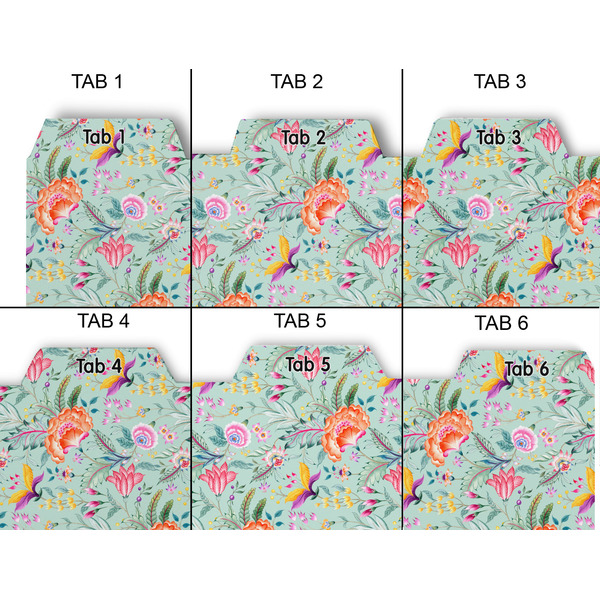 Exquisite Chintz Page Dividers - Set of 6 - Approval