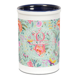 Exquisite Chintz Ceramic Pencil Holders - Blue