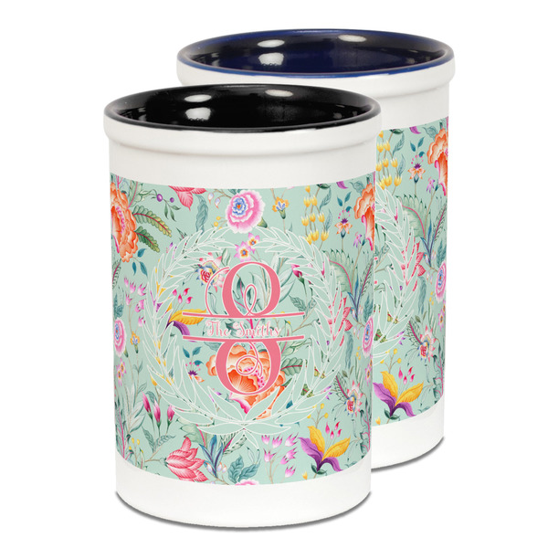 Custom Exquisite Chintz Ceramic Pencil Holder - Large