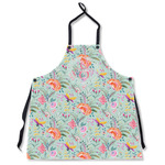 Exquisite Chintz Apron Without Pockets w/ Name and Initial