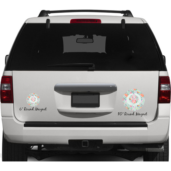 Exquisite Chintz Personalized Car Magnets on Ford Explorer