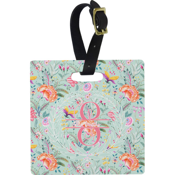 Exquisite Chintz Personalized Square Luggage Tag