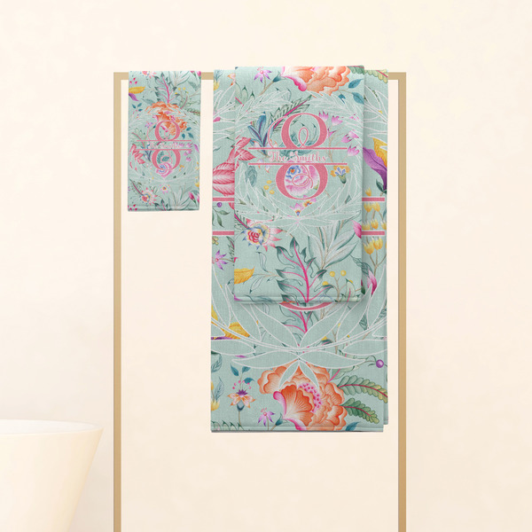 Exquisite Chintz Personalized Towel Set