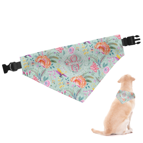 Custom Exquisite Chintz Dog Bandana - XLarge (Personalized)