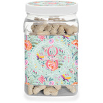 Exquisite Chintz Dog Treat Jar (Personalized)