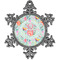 Exquisite Chintz Vintage Snowflake Ornament (Personalized)