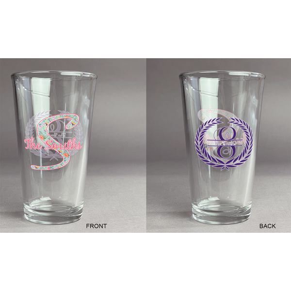 Exquisite Chintz Pint Glass - Two Content - Approval