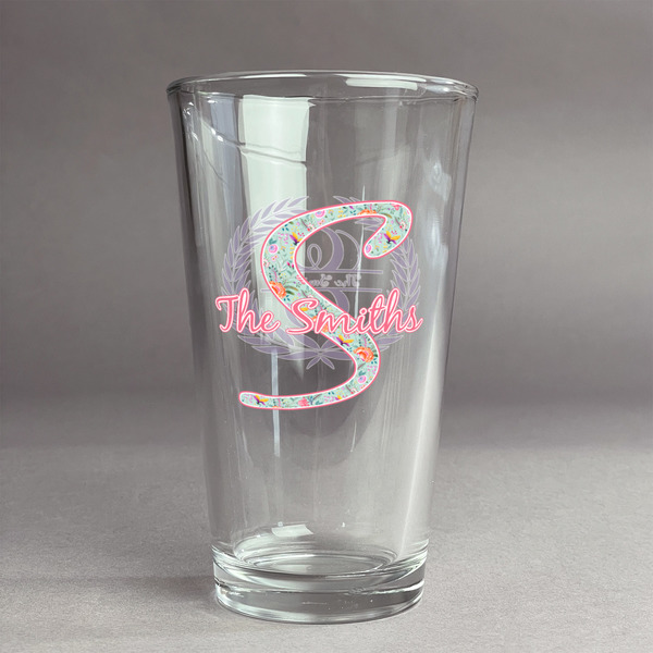 Custom Exquisite Chintz Pint Glass - Full Color Logo (Personalized)