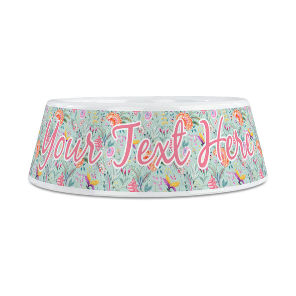 Exquisite Chintz Plastic Dog Bowls - Medium - FRONT