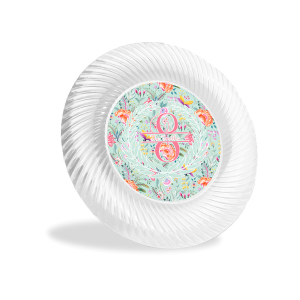 Custom Exquisite Chintz Plastic Party Appetizer & Dessert Plates - 6" (Personalized)