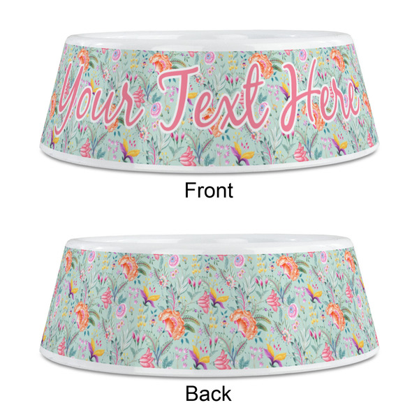 Exquisite Chintz Plastic Pet Bowls - Medium - APPROVAL