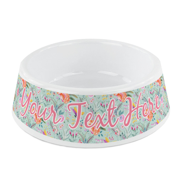 Custom Exquisite Chintz Plastic Dog Bowl - Small (Personalized)