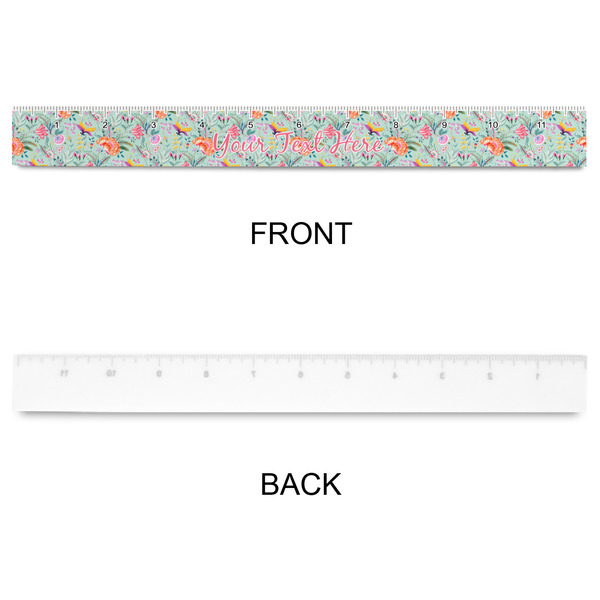 Exquisite Chintz Plastic Ruler - 12" - APPROVAL