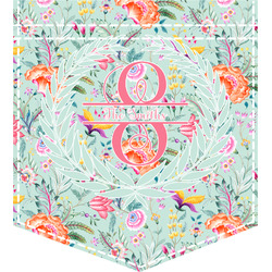 Exquisite Chintz Iron On Faux Pocket (Personalized)