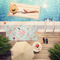 Exquisite Chintz Pool Towel Lifestyle