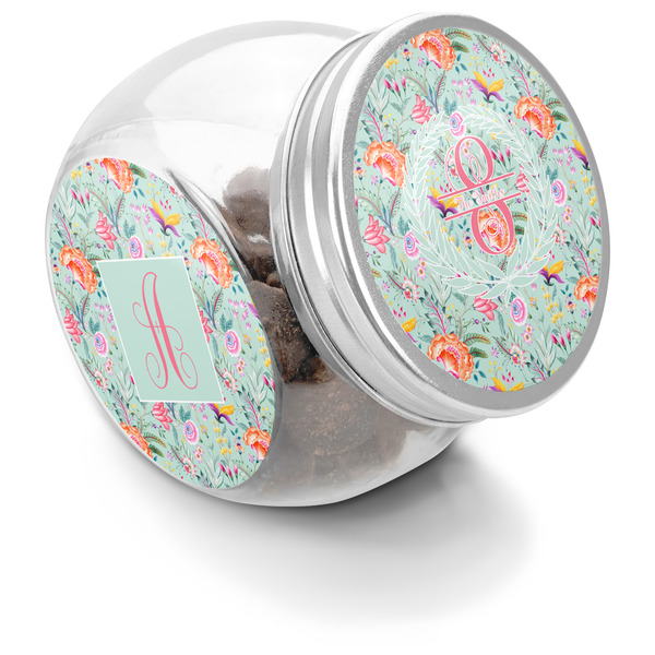 Custom Exquisite Chintz Puppy Treat Jar (Personalized)