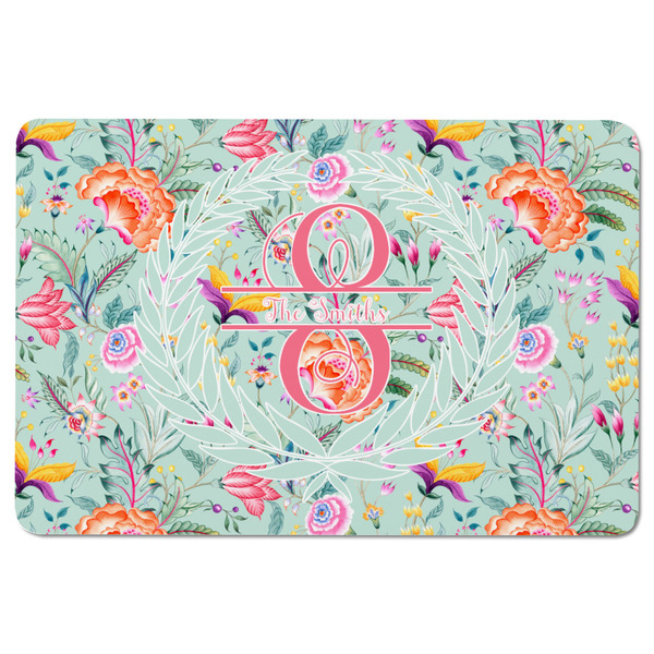 Exquisite Chintz Rectangular Fridge Magnet - FRONT