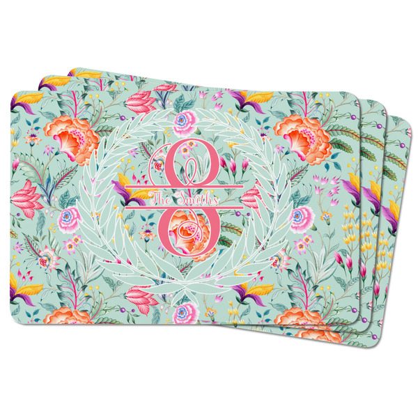 Exquisite Chintz Rectangular Fridge Magnet - THREE