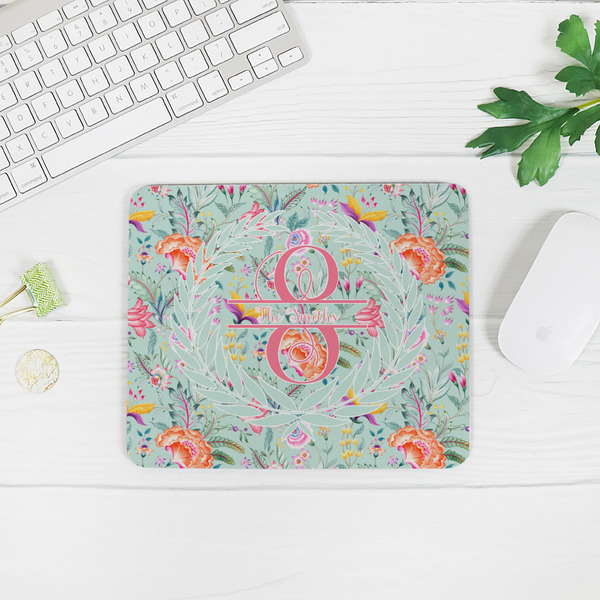 Exquisite Chintz Rectangular Mouse Pad - LIFESTYLE 2