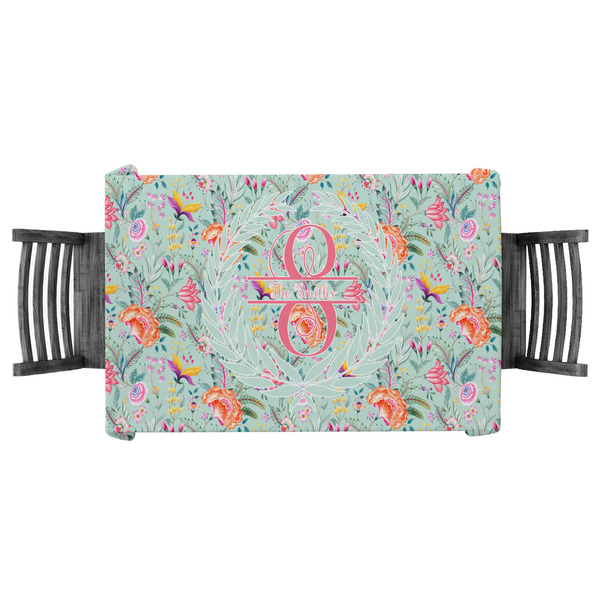 Custom Exquisite Chintz Tablecloth - 58"x58" (Personalized)