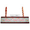 Exquisite Chintz Red Mahogany Nameplates with Business Card Holder - Straight