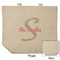 Exquisite Chintz Reusable Cotton Grocery Bag - Front & Back View