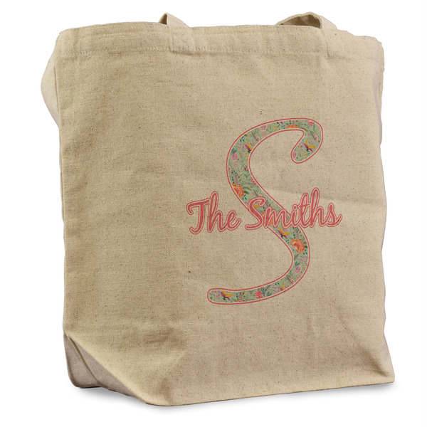 Custom Exquisite Chintz Reusable Cotton Grocery Bag - Single (Personalized)