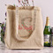 Exquisite Chintz Reusable Cotton Grocery Bag - In Context