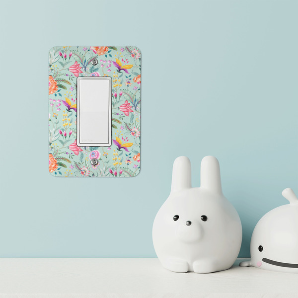 Exquisite Chintz Rocker Light Switch Covers - Single - IN CONTEXT