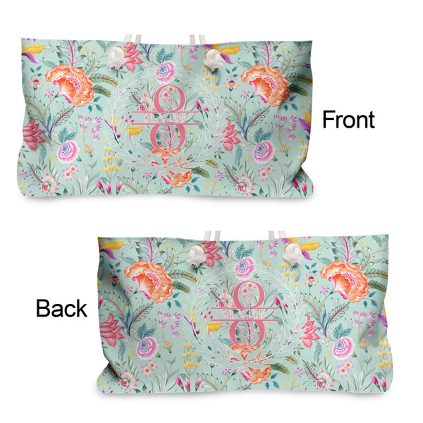 Exquisite Chintz Large Rope Tote - From & Back View