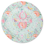 Exquisite Chintz Round Rubber Backed Coaster (Personalized)