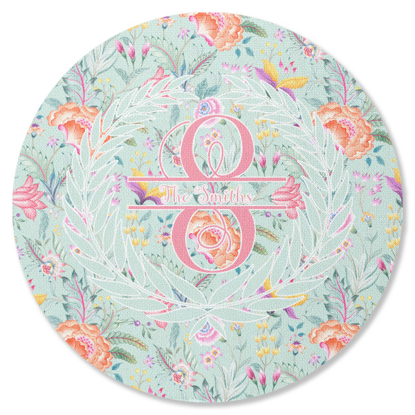 Exquisite Chintz Round Coaster Rubber Back - Single