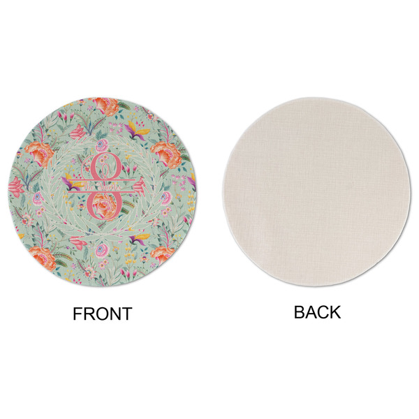 Exquisite Chintz Round Linen Placemats - APPROVAL (single sided)