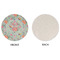 Exquisite Chintz Round Linen Placemats - APPROVAL (single sided)