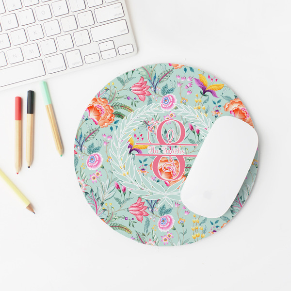 Exquisite Chintz Round Mousepad - LIFESTYLE 2