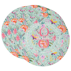Exquisite Chintz Round Paper Coasters w/ Name and Initial