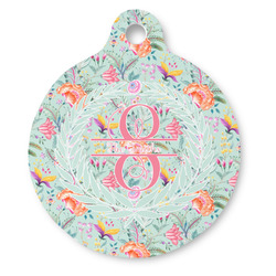 Exquisite Chintz Round Pet ID Tag (Personalized)