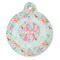 Exquisite Chintz Round Pet ID Tag - Large - Front