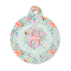 Exquisite Chintz Round Pet ID Tag - Small (Personalized)