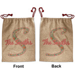 Exquisite Chintz Santa Sack - Front & Back (Personalized)