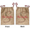 Exquisite Chintz Santa Sack - Front & Back (Personalized)