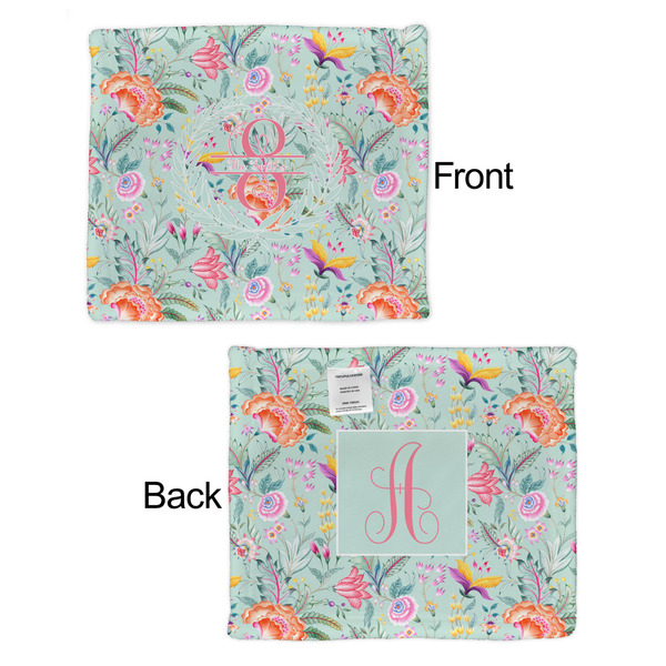 Exquisite Chintz Security Blanket - Front & Back View