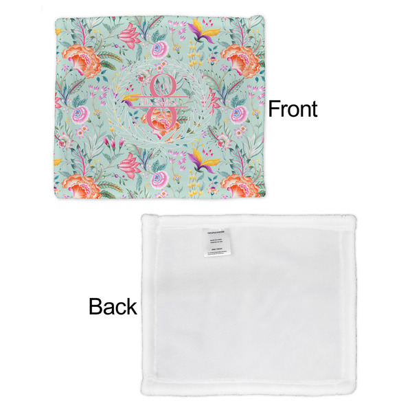 Exquisite Chintz Security Blanket - Front & White Back View