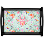 Exquisite Chintz Black Wooden Tray - Small (Personalized)