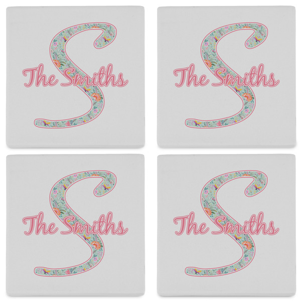 Exquisite Chintz Set of 4 Sandstone Coasters - See All 4 View