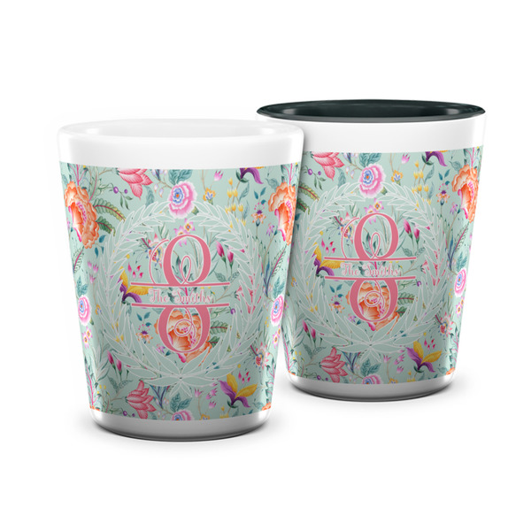 Custom Exquisite Chintz Ceramic Shot Glass - 1.5 oz (Personalized)